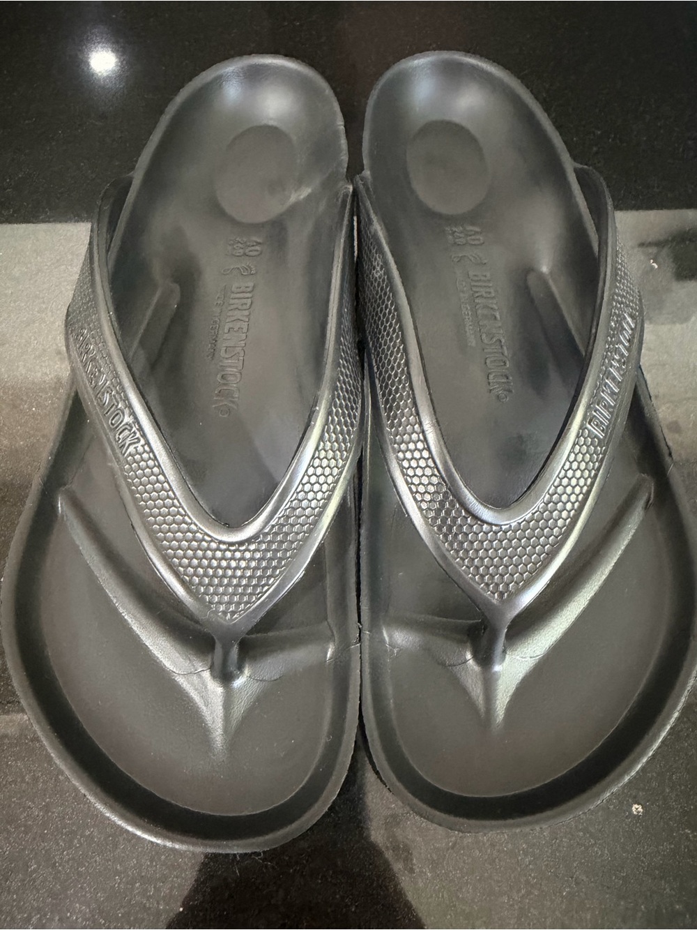 Birkenstock Honolulu EVA Black Sandals 40 New